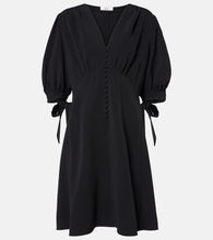 Chloe Balloon-sleeve cr√É¬™pe minidress