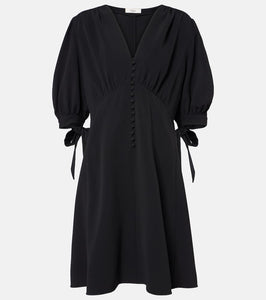 Chloe Balloon-sleeve cr√É¬™pe minidress
