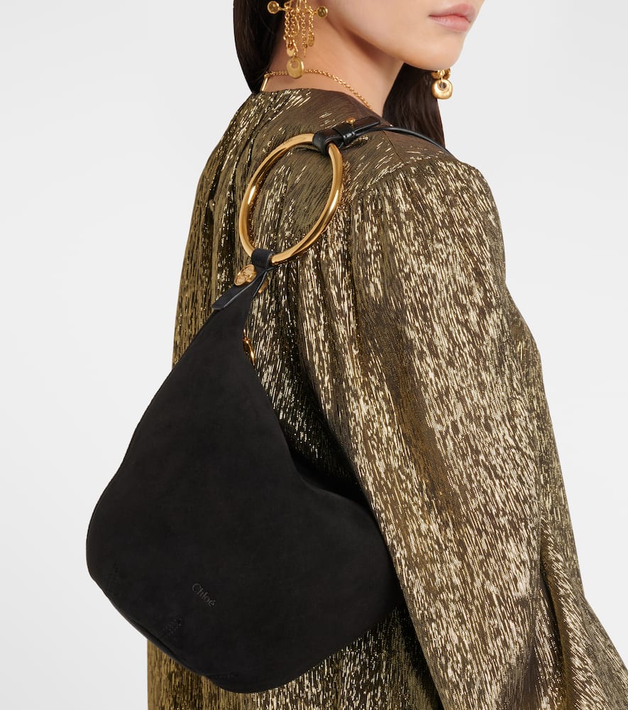 Chloe Bracelet Medium suede shoulder bag