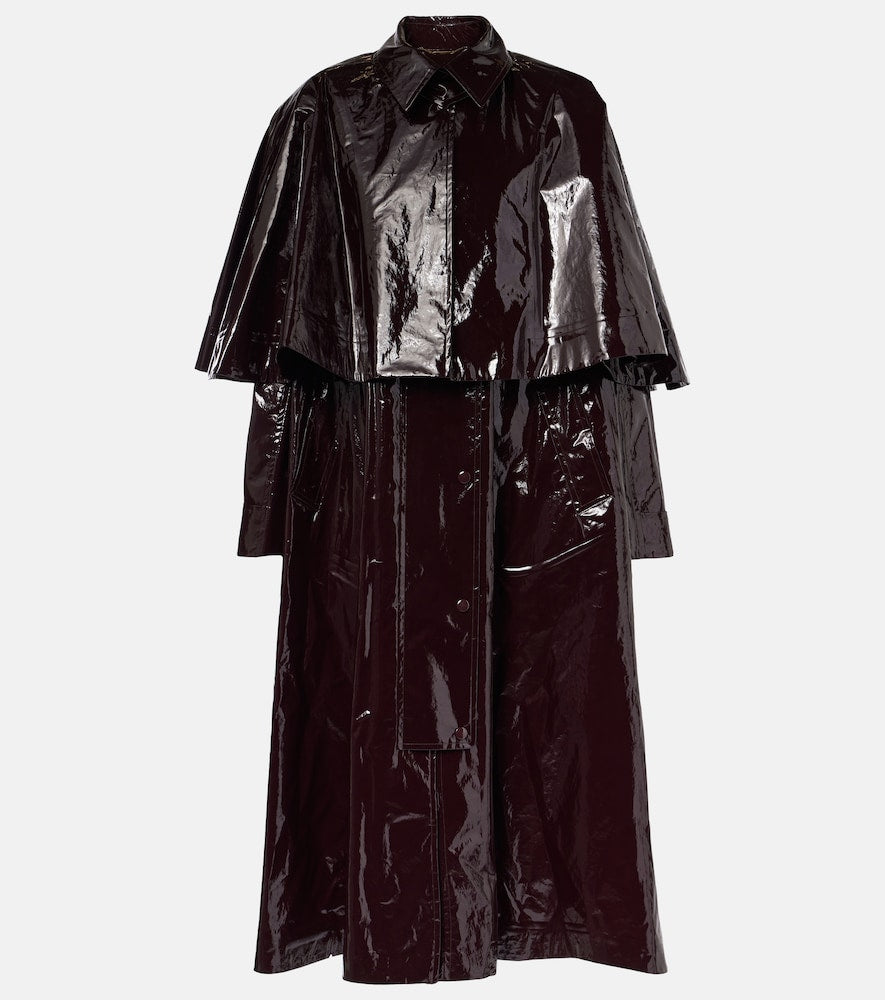 Chloe Caped coated cotton coat - Chloe 披肩式棉质外套