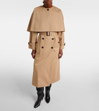 Chloe Caped cotton gabardine trench coat