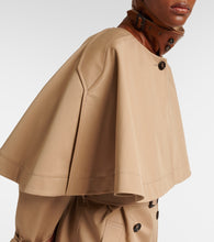 Chloe Caped cotton gabardine trench coat