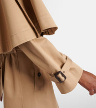 Chloe Caped cotton gabardine trench coat