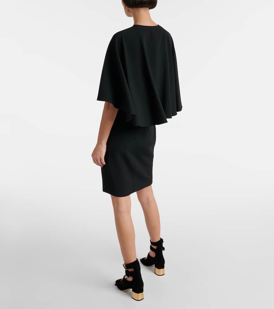 Chloe Caped cr√É¬™pe minidress