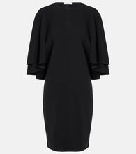 Chloe Caped crêpe minidress