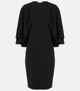 Chloe Caped crêpe minidress
