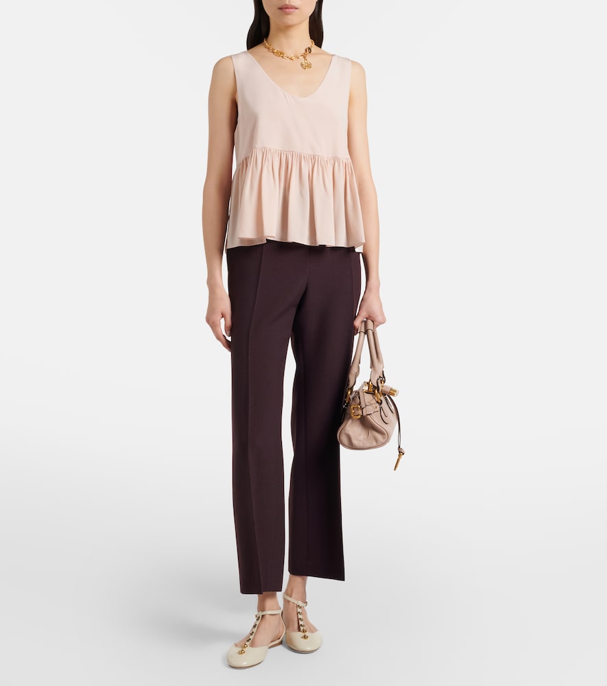 Chloe Celeste embellished leather flats
