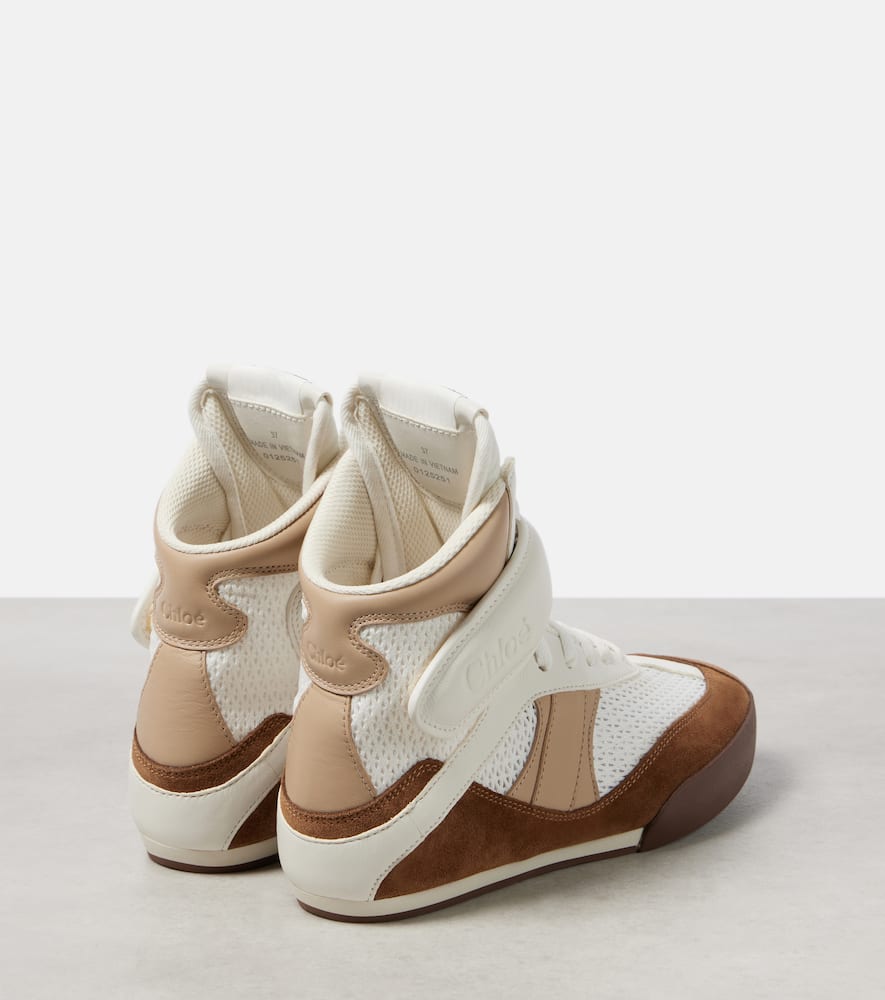 Chloe Chloe Kick leather high-top sneakers