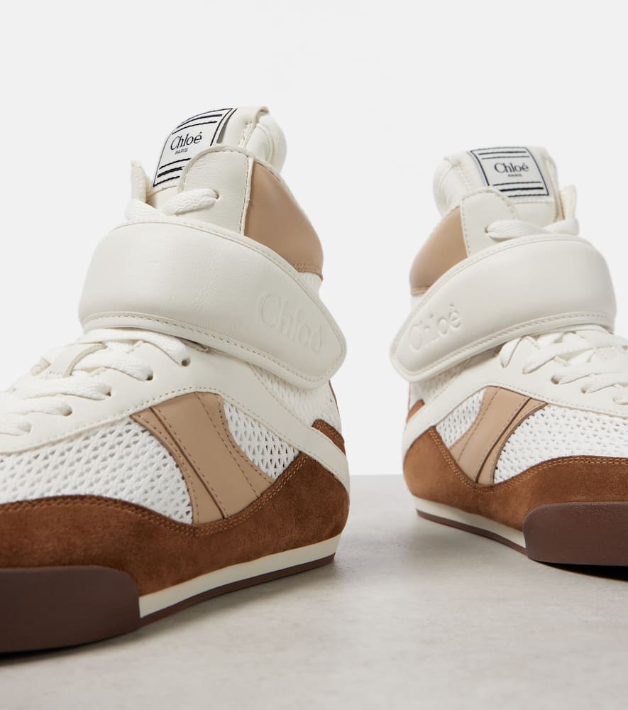 Chloe Chloe Kick leather high-top sneakers