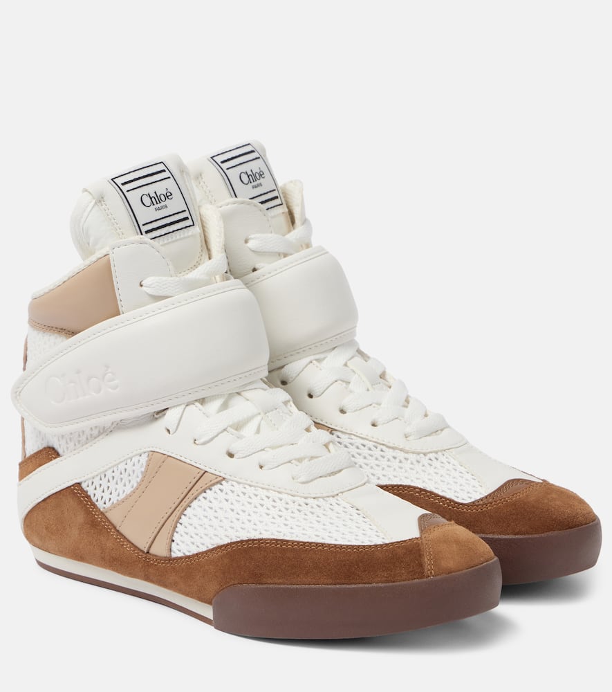 Chloe Chloe Kick leather high-top sneakers