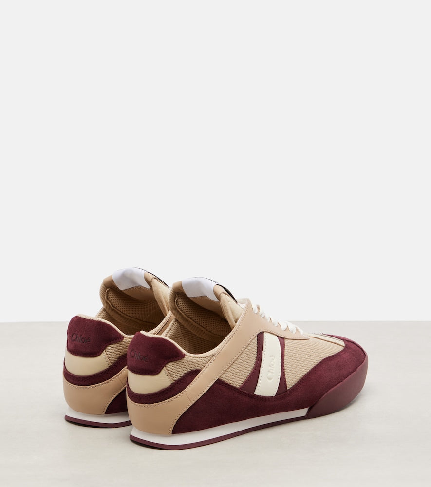 Chloe Chloe Kick suede-trimmed sneakers