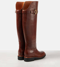 Chloe Coddington leather over-the-knee boots