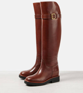 Chloe Coddington leather over-the-knee boots