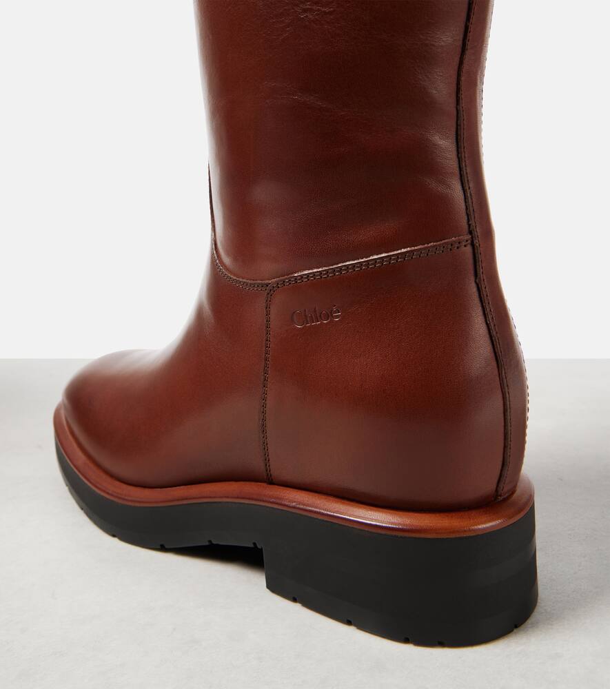 Chloe Coddington leather over-the-knee boots