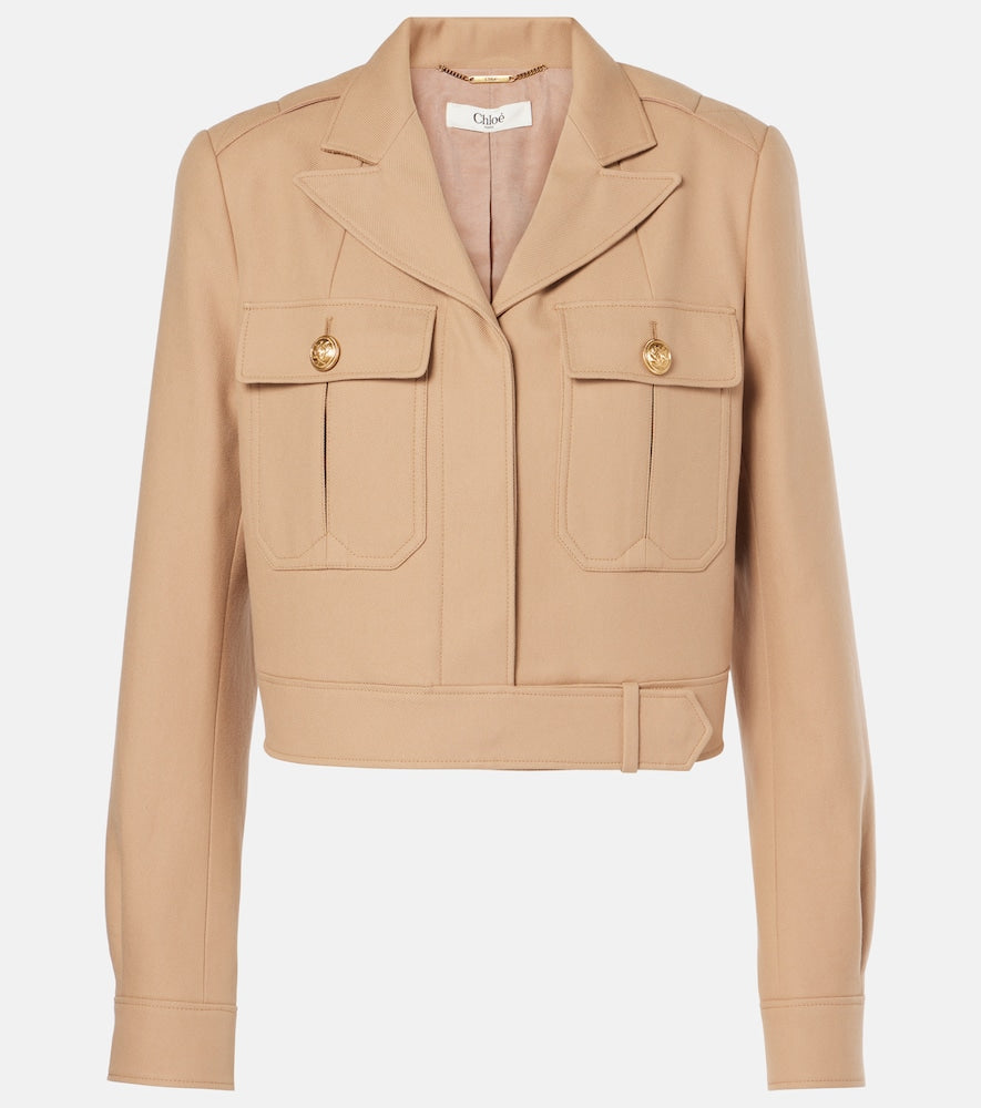 Chloe Cropped cotton jacket