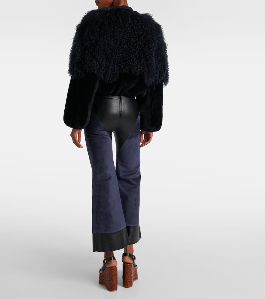 Chloe Cropped shearling blouson