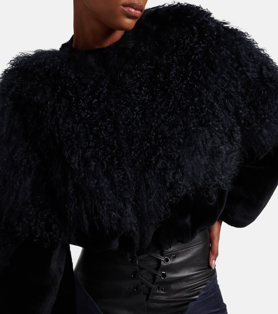 Chloe Cropped shearling blouson