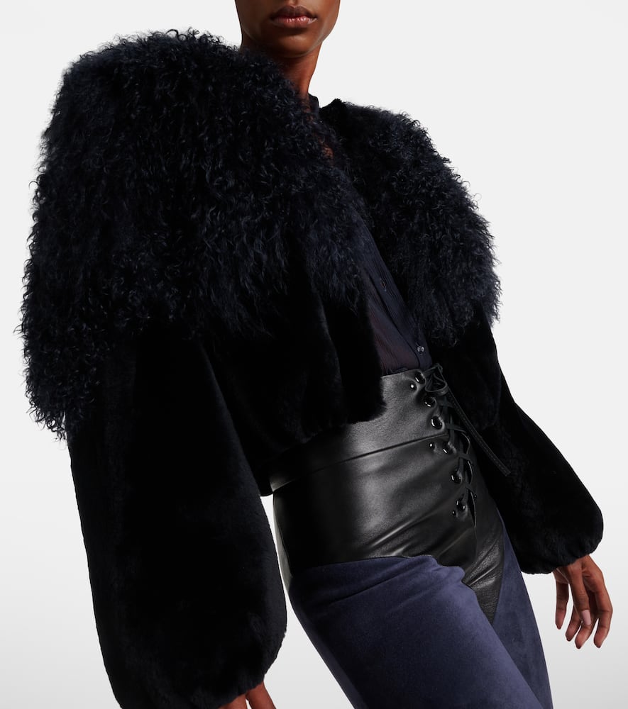 Chloe Cropped shearling blouson