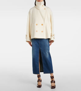 Chloe Cropped wool-blend coat