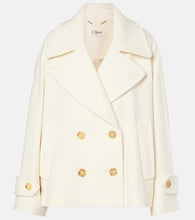 Chloe Cropped wool-blend coat