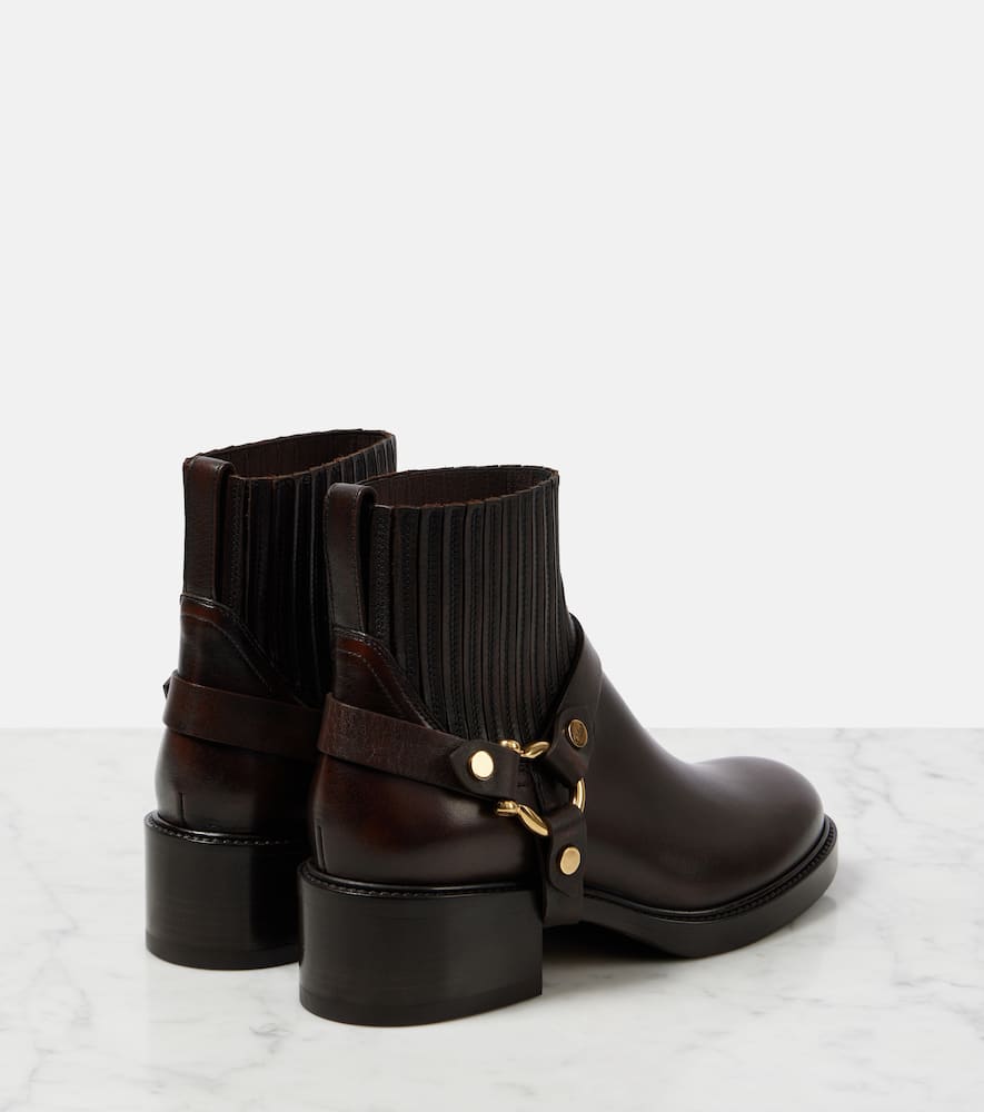 Chloe Dakota leather biker boots