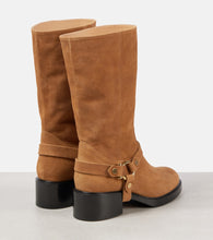 Chloe Dakota suede biker boots