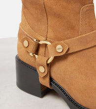 Chloe Dakota suede biker boots