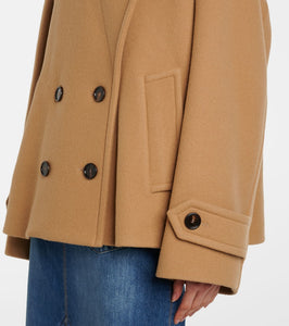 Chloe Double-breasted wool-blend jacket