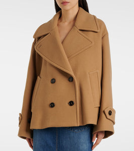 Chloe Double-breasted wool-blend jacket