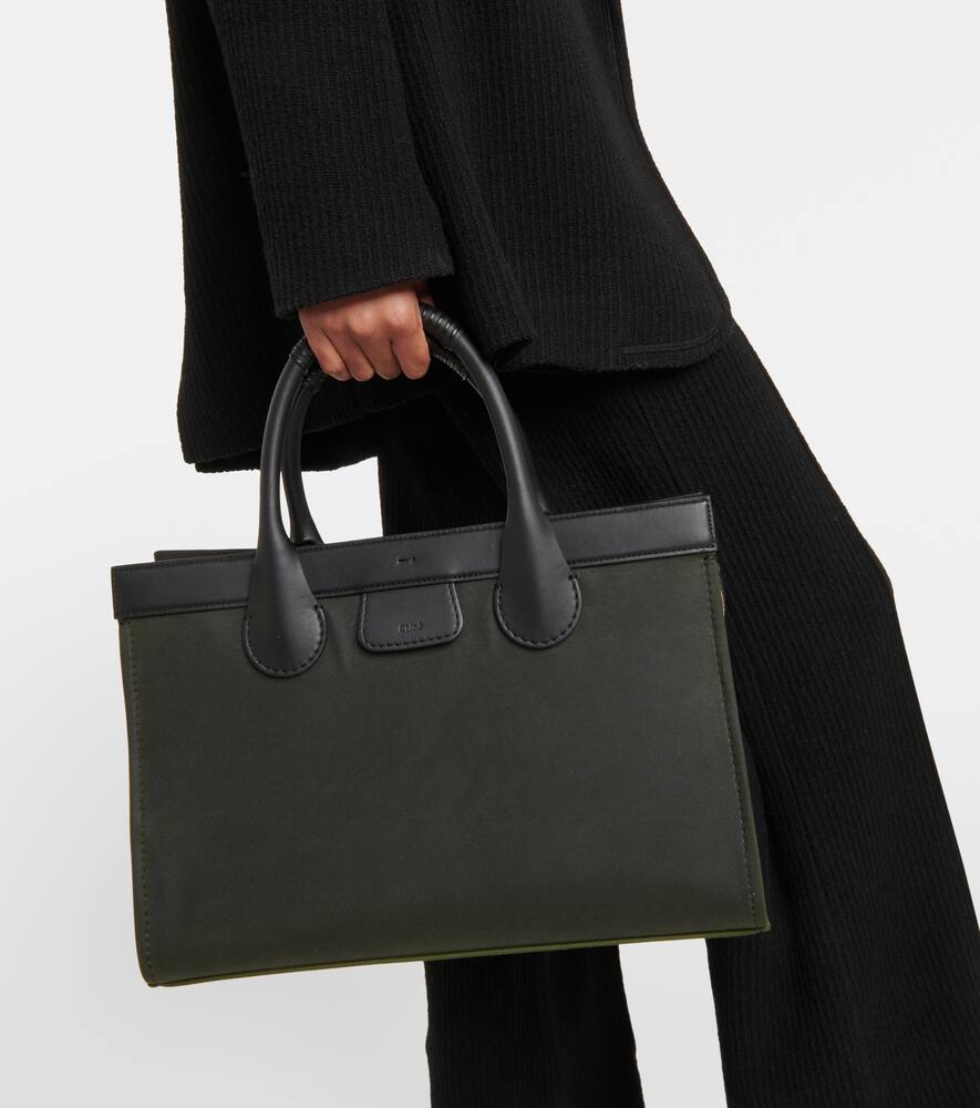 Chloe Edith Large leather-trimmed tote bag