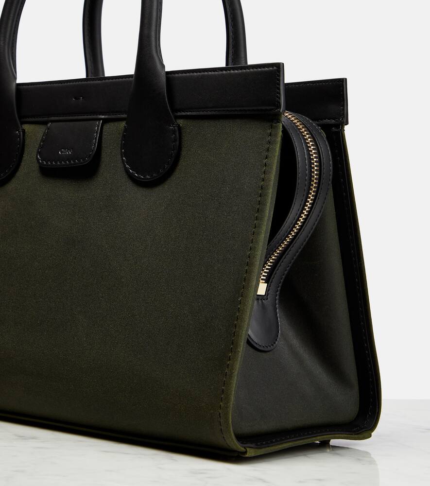 Chloe Edith Large leather-trimmed tote bag