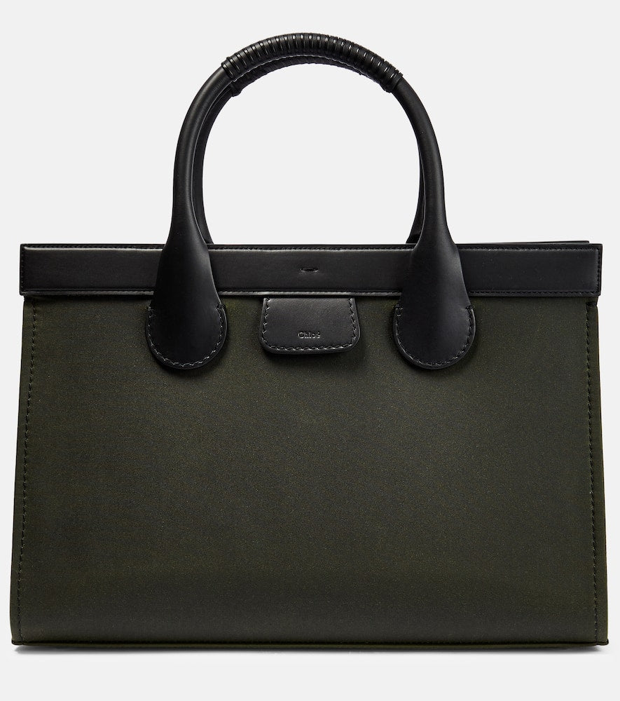 Chloe Edith Large leather-trimmed tote bag