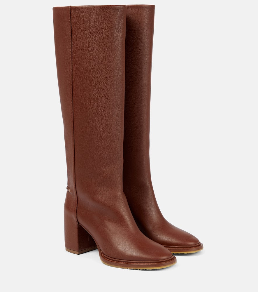 Chloe Edith leather knee-high boots