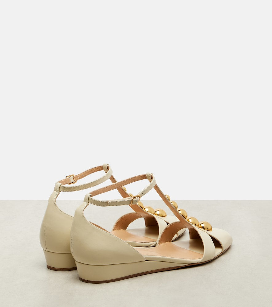 Chloe Embellished leather flats