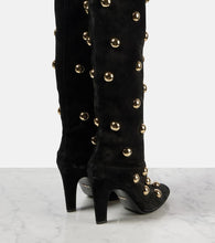Chloe Eve 85 embellished suede over-the-knee boots