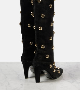 Chloe Eve 85 embellished suede over-the-knee boots