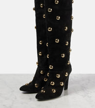 Chloe Eve 85 embellished suede over-the-knee boots