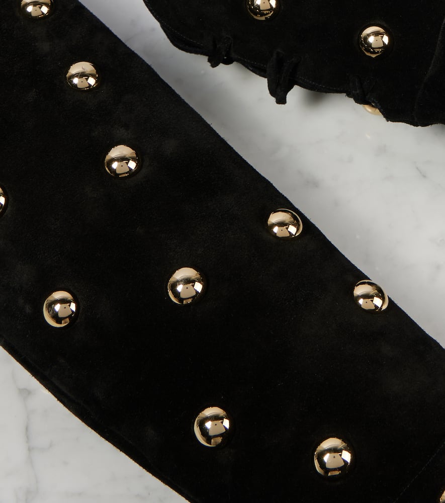Chloe Eve 85 embellished suede over-the-knee boots