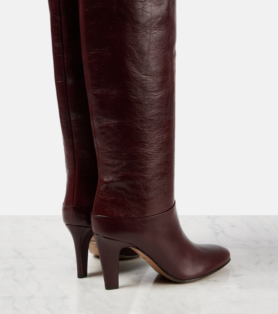 Chloe Eve 85 leather over-the-knee boots