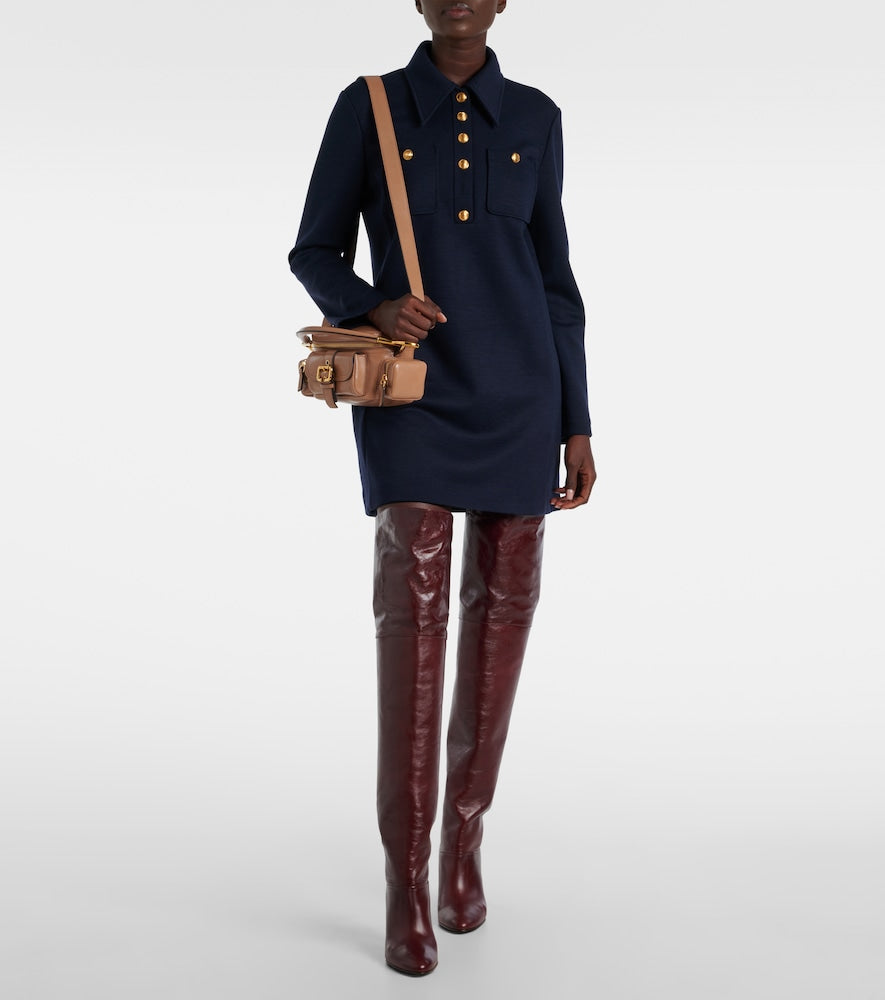 Chloe Eve 85 leather over-the-knee boots