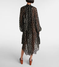 Chloe Floral silk chiffon midi dress