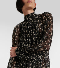Chloe Floral silk chiffon midi dress