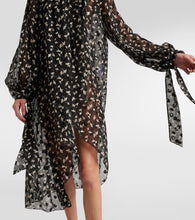 Chloe Floral silk chiffon midi dress