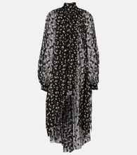 Chloe Floral silk chiffon midi dress