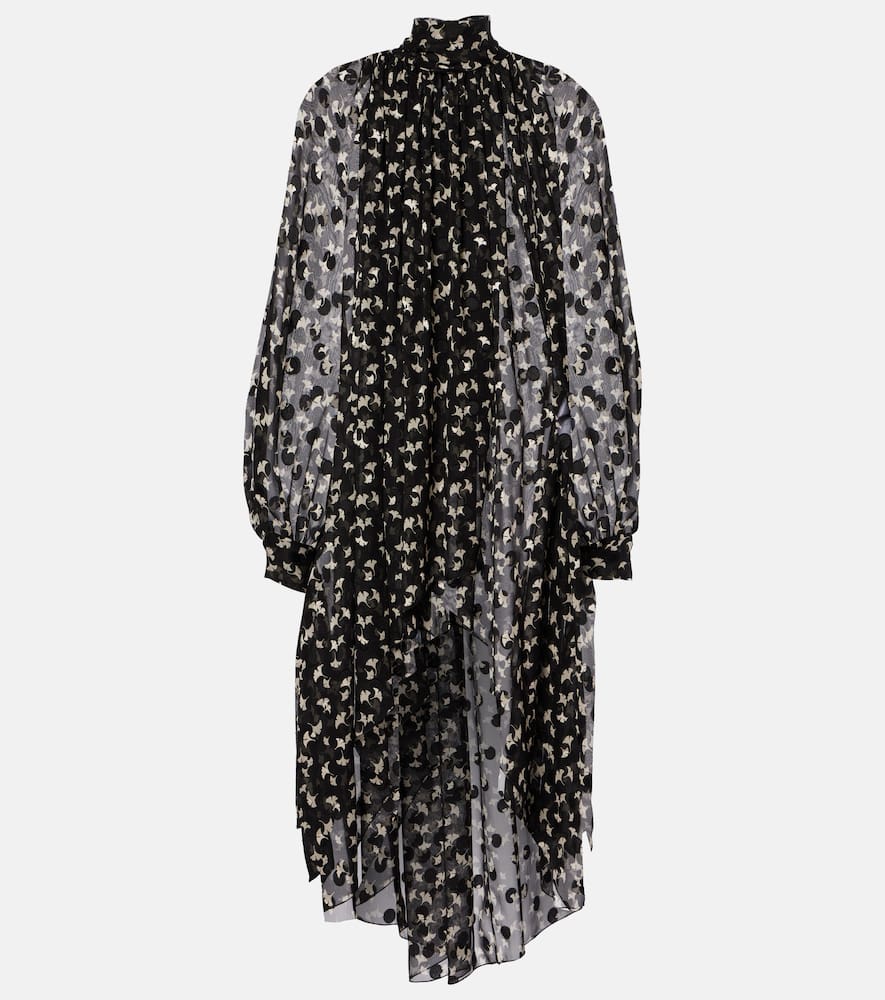Chloe Floral silk chiffon midi dress
