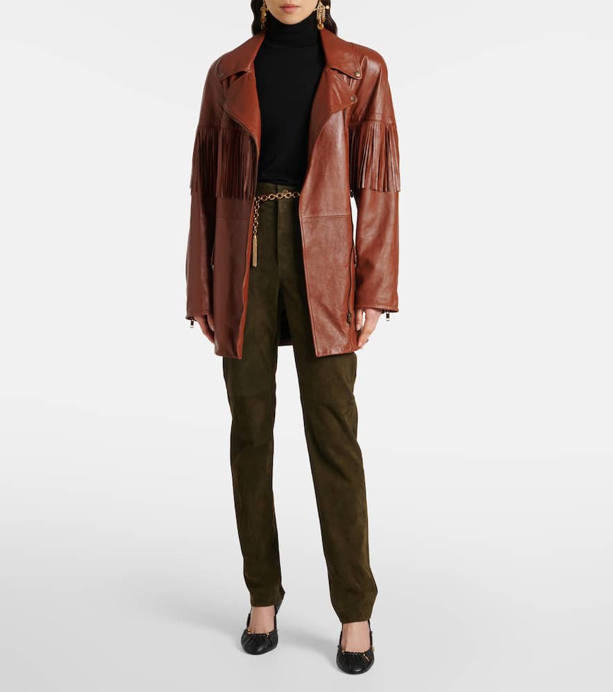 Chloe Fringed leather jacket