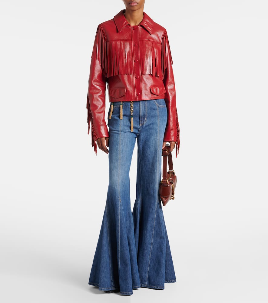 Chloe Fringed leather jacket