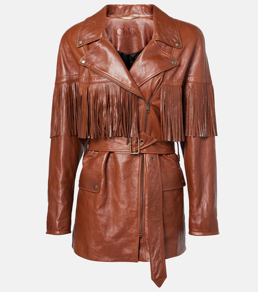 Chloe Fringed leather jacket