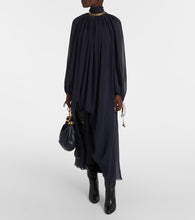 Chloe Gathered silk georgette maxi dress