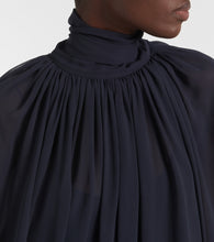 Chloe Gathered silk georgette maxi dress